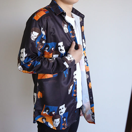 ファニーイラストプリントシャツ