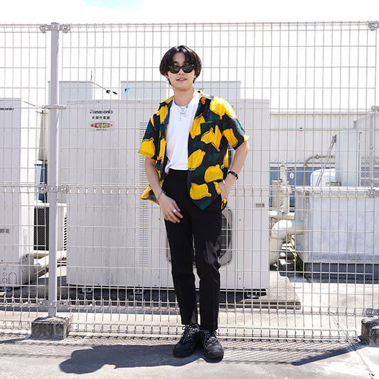 リモーネづくしで夏満喫な半袖シャツ