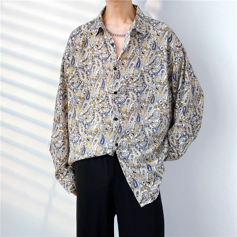ペイズリーフラワーの長袖シャツ – ArrrT