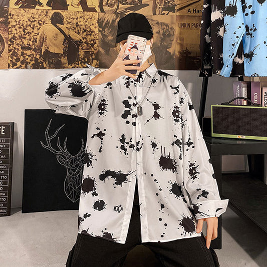 スプラッシュペイント長袖シャツ