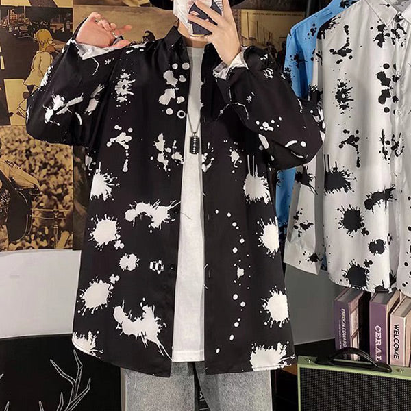スプラッシュペイント長袖シャツ
