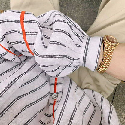 Orange lines, stripes