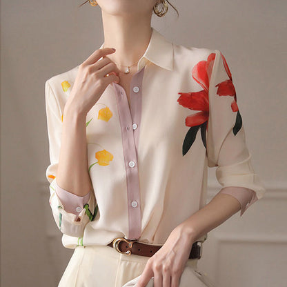 Flowers and feminine pink beige