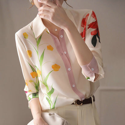 Flowers and feminine pink beige