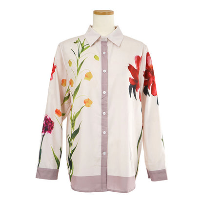 Flowers and feminine pink beige