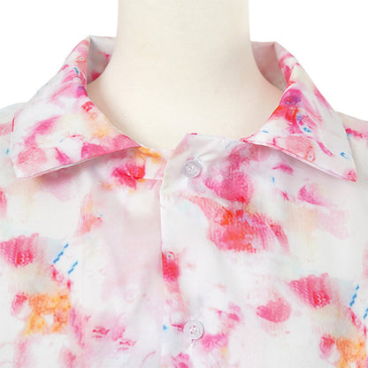 Fluorescent pink blurred shirt
