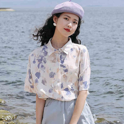 Fleeting petal short sleeves