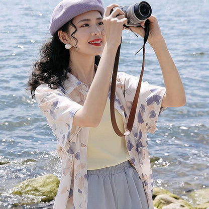 Fleeting petal short sleeves