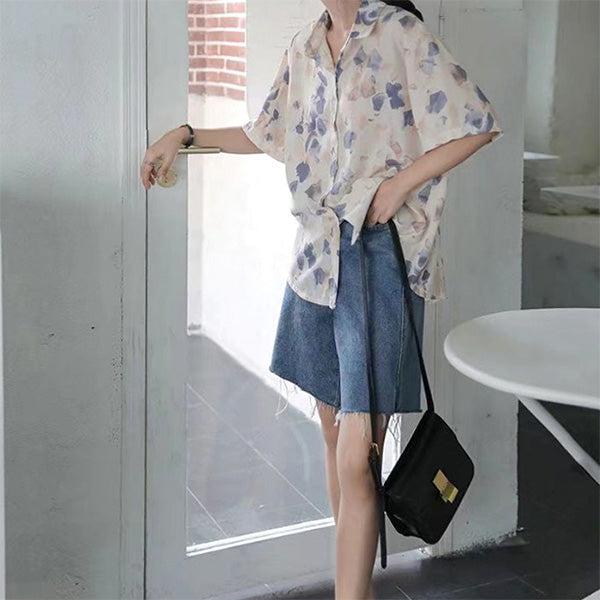 Fleeting petal short sleeves