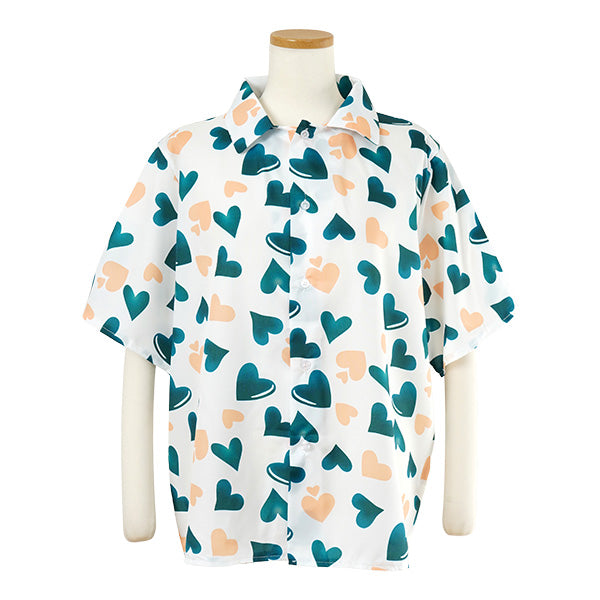 MARGARIN FINGERS ♥ HEART CUPID T-SHIRT /追跡付 Green and peach shiny heart – ArrrT