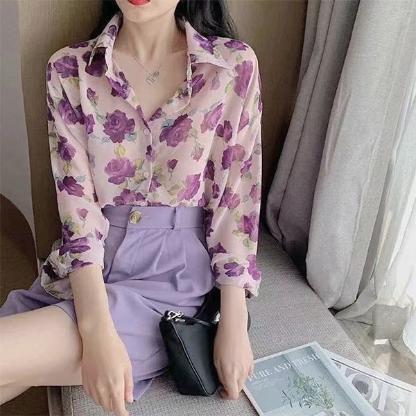 Purple flowers, on pink