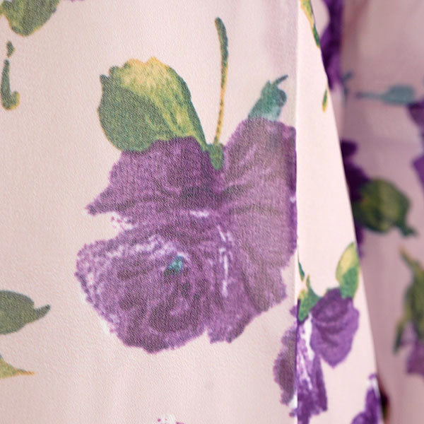Purple flowers, on pink