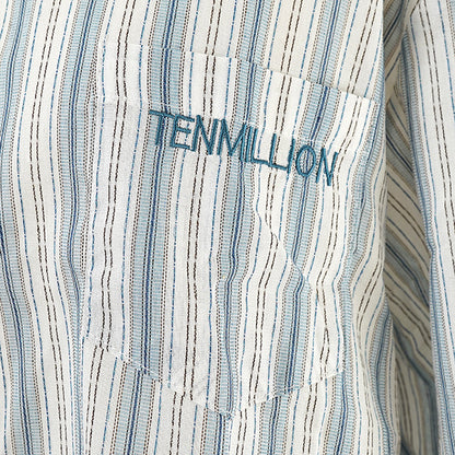 Motif embroidery and stripes