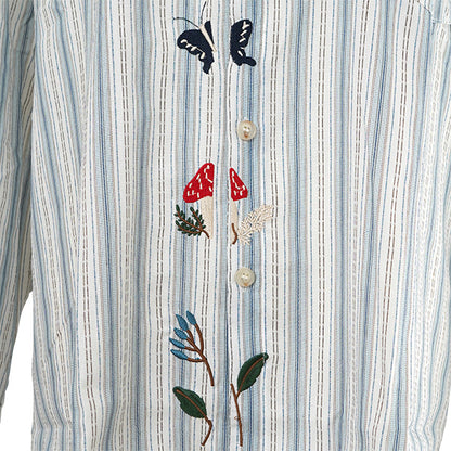 Motif embroidery and stripes