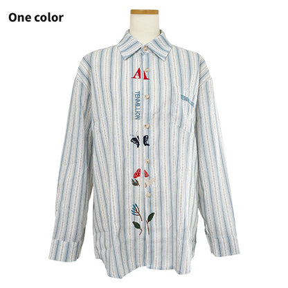 Motif embroidery and stripes