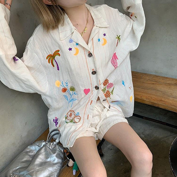 Dream Embroidery Pajamas