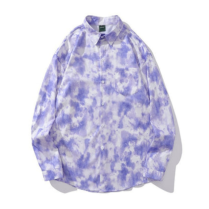 Purple tie-dye pattern