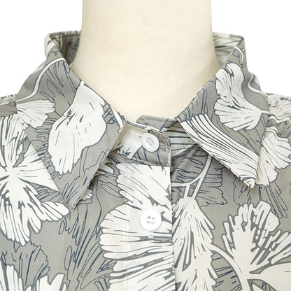 Nuanced gray botanical