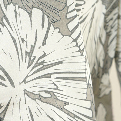 Nuanced gray botanical