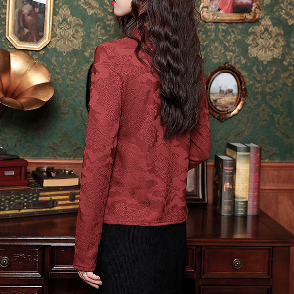 Chinese style and deep orange red