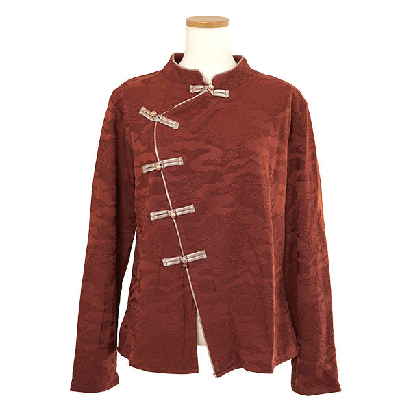 Chinese style and deep orange red