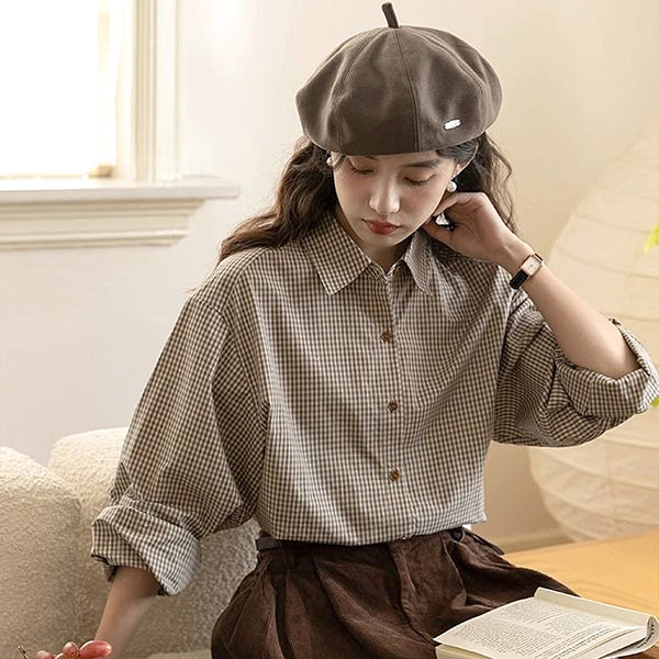 Good boy, checkered shirt