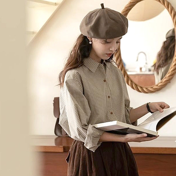 Good boy, checkered shirt