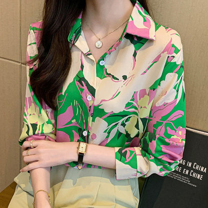 Pop-colored tropical flowers