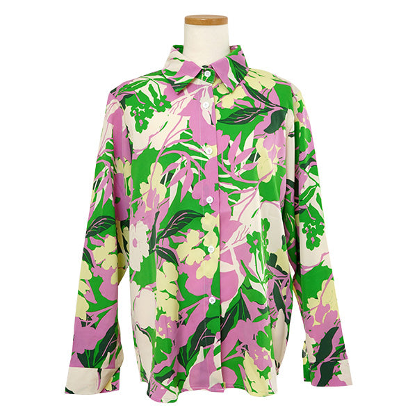 Pop-colored tropical flowers