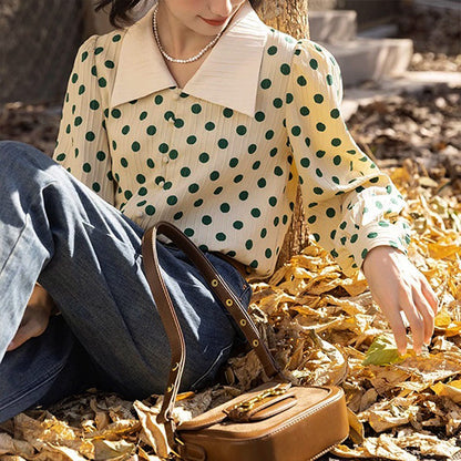 Polka dots, girly, retro