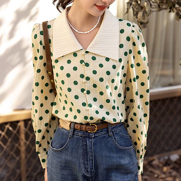 Polka dots, girly, retro