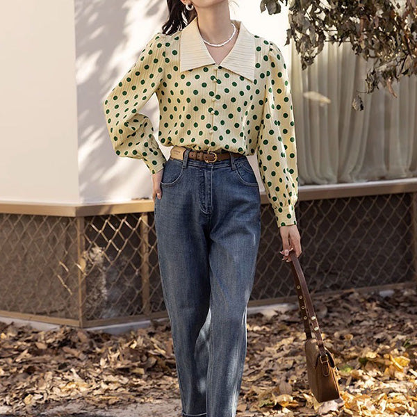 Polka dots, girly, retro