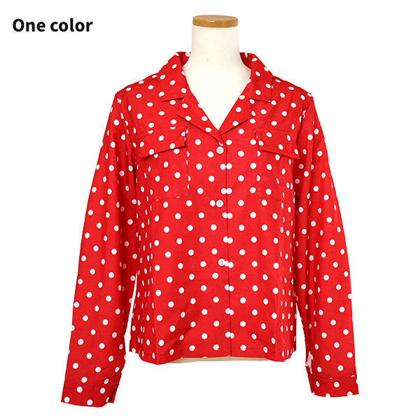 Red retro, polka dots