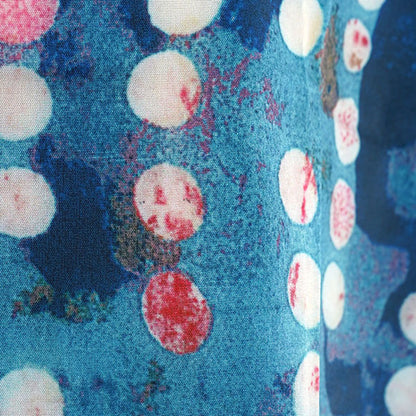 Blue soap bubbles