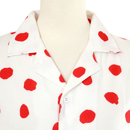 Retro Dot Red and White