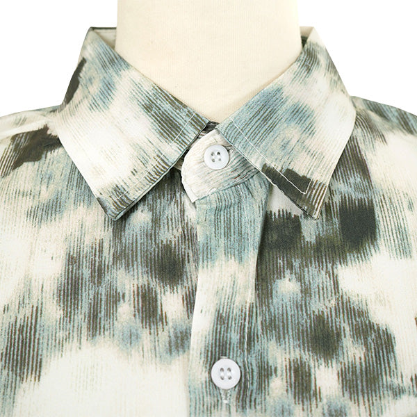 Green-gray muted tie-dye