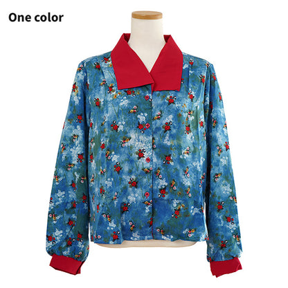 Blue and red, Showa-retro