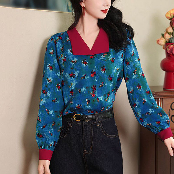 Blue and red, Showa-retro