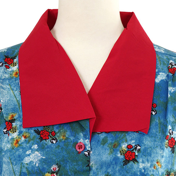 Blue and red, Showa-retro
