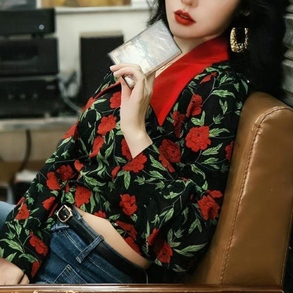 Rose surplice bolero