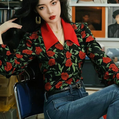 Rose surplice bolero