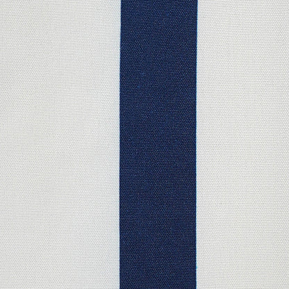 Bold white and navy stripes