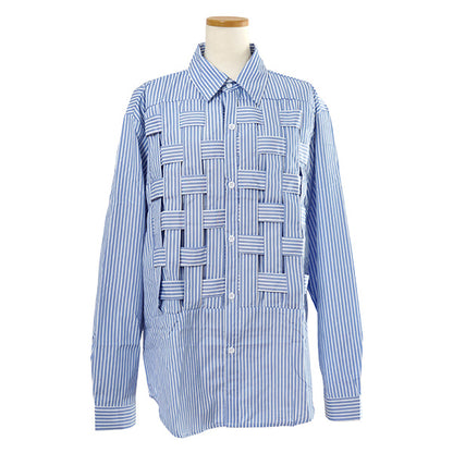 Woven blue stripe