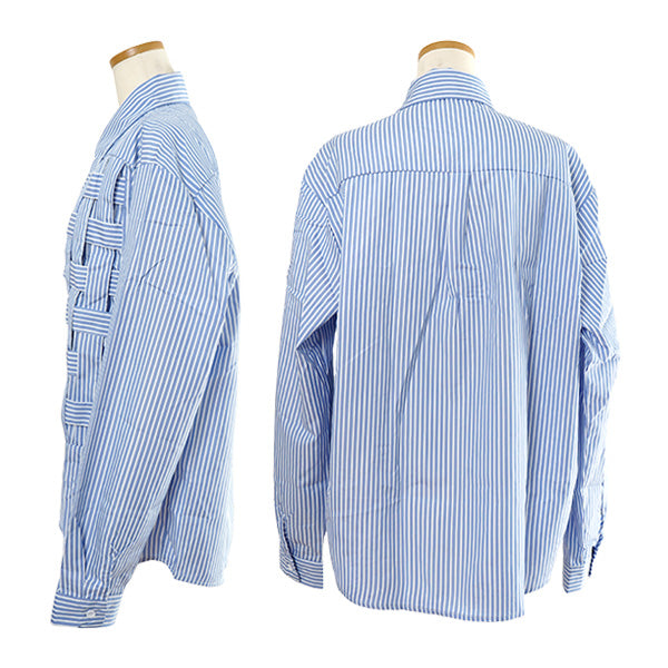 Woven blue stripe