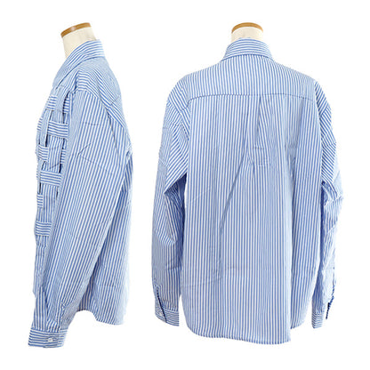 Woven blue stripe