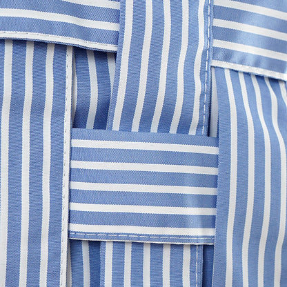Woven blue stripe