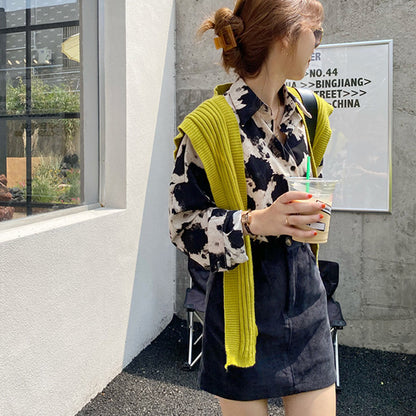Cow print beige nuances
