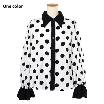 Classic black-and-white polka dots