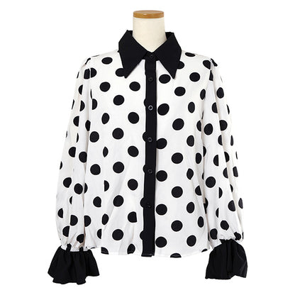 Classic black-and-white polka dots