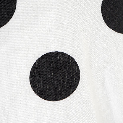 Classic black-and-white polka dots